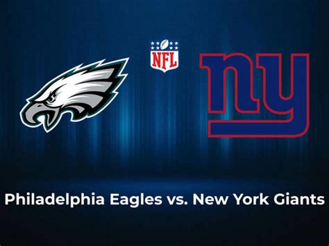 Eagles vs Giants Odds, Betting & Picks .